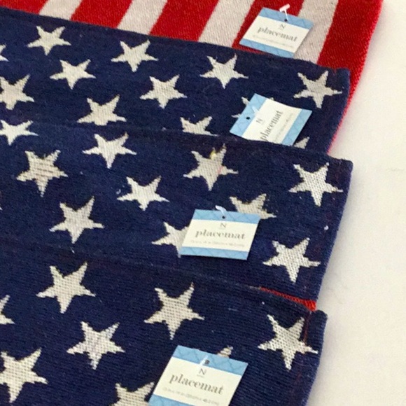 American Flag Placemats, 4pc Set. July 4th, Barbecue, Military, USA Pride, Party - Picture 6 of 7